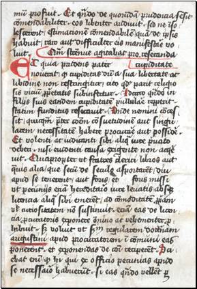 Schriftprobe aus der MÃƒÂ¶nchsschrift  von 1450